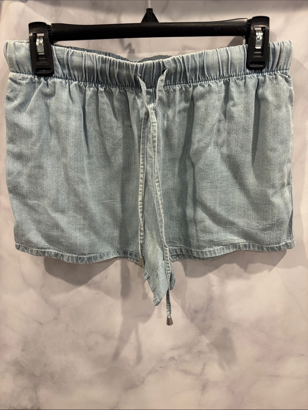 Love Stitch Light Blue Lightweight Drawstring Women’s Shorts